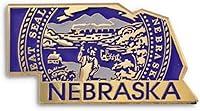 Algopix Similar Product 16 - PinMart Nebraska Shape Flag Lapel Pin 