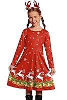 Algopix Similar Product 9 - Christmas Little Girls Long Sleeve Ugly