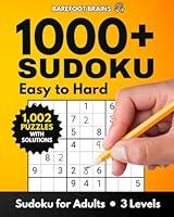 Algopix Similar Product 12 - 1000 Sudoku Easy to Hard Includes 3