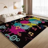 Algopix Similar Product 3 - Colored Musical Notes Carpet 4X5