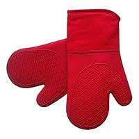 Algopix Similar Product 2 - Silicone Shell Kitchen Oven Mitts for