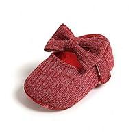 Algopix Similar Product 3 - CLOUCKY Baby Girls Bowknot Crib Shoes