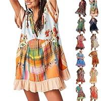 Algopix Similar Product 6 - Womens Bohemian Babydoll Dress Casual