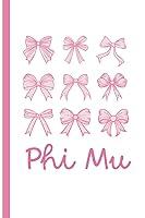 Algopix Similar Product 15 - Phi Mu Notebook A Beautiful 6 x 9 Inch