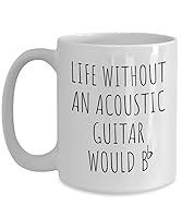 Algopix Similar Product 19 - Acoustic Guitar Mug Acoustic Guitar