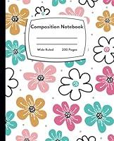 Algopix Similar Product 13 - Cute Daisies Composition Notebook Wide