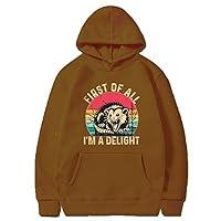 Algopix Similar Product 16 - NUFR First Of All I m A Delight Hoodie