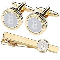 Algopix Similar Product 5 - GWD Mens Cufflinks Tie clips set Set