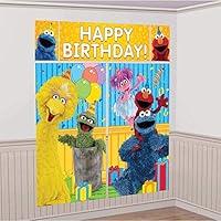 Algopix Similar Product 2 - amscan Sesame Street Elmo Scene Setters