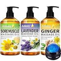 Algopix Similar Product 19 - 3 Pack Massage Oil for Massage