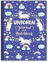 Algopix Similar Product 4 - Unicorn Journal and Sketchbook Journal