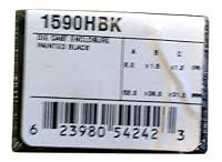 Algopix Similar Product 10 - Hammond 1590HBK Black Diecast Aluminum