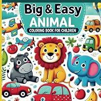 Algopix Similar Product 1 - BIG  EASY Animal Coloring Book for