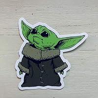 Algopix Similar Product 7 - Baby Yoda Sticker  Mandalorian