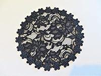 Algopix Similar Product 3 - Handmade black lace doily head cover