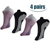Algopix Similar Product 13 - Non Slip Yoga Socks with Grips