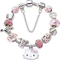 Algopix Similar Product 4 - Kawaii Kitty bracelet  Chain Cuff