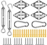 Algopix Similar Product 4 - 40Pcs Sun Shade Hardware Kit 