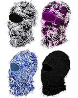 Algopix Similar Product 1 - Panitay 4 Pcs Men Distressed Balaclava