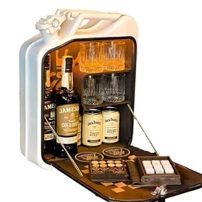 Jerry Can Bar , Whiskey Gift Set , Gift for Him , Christmas Gift , Jerry  Can Mini Bar 