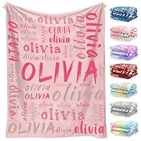 Algopix Similar Product 4 - Aeekdook Personalized Name Blanket for