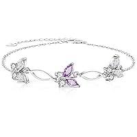 Algopix Similar Product 6 - SUNCHIO Butterfly Charm Bracelet925