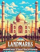 Algopix Similar Product 9 - Landmarks Coloring Book Famous