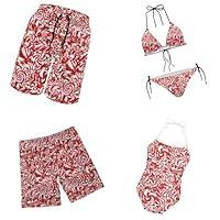 Algopix Similar Product 5 - POLERO Christmas Family Swimsuits