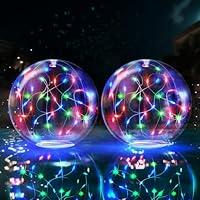 Algopix Similar Product 13 - TIALLY Fairy Solar Floating Pool Lights