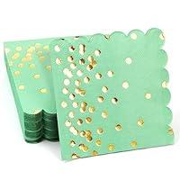 Algopix Similar Product 13 - 100 Pcs Scalloped Sage Green Cocktail