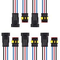 Algopix Similar Product 12 - MUYI 5 Kit 3 Pin Way 18 AWG Waterproof