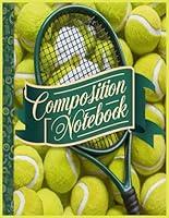 Algopix Similar Product 7 - Composition Notebook Tennis Wide Ruled