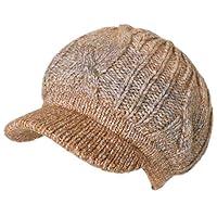 Algopix Similar Product 14 - Fancet Womens Knit Visor Beanie Newsboy