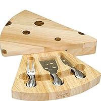 Algopix Similar Product 12 - PICNIC TIME Swiss  Natural Wood Cheese