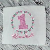 Algopix Similar Product 16 - First Birthday Roses Bodysuit Girl1st