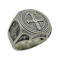 Algopix Similar Product 7 - Saint Benedict Sterling Silver 925