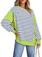 Algopix Similar Product 19 - SHEWIN Striped Shirt Women Winter 2024