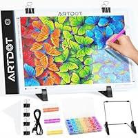 Algopix Similar Product 13 - ARTDOT A4 LED Light Pad for Diamond