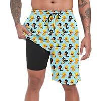 Algopix Similar Product 13 - Mens Swim Trunks with Compression