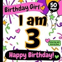 Algopix Similar Product 15 - I am 3 Birthday Girl Happy Birthday