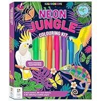 Algopix Similar Product 4 - Kaleidoscope Colouring Kit Neon Jungle