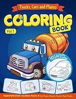 Algopix Similar Product 5 - Trucks Planes and Cars Coloring Book