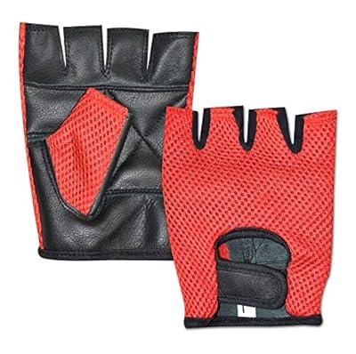 Small Fingerless Gloves Black Leather Working Out Weight Lifting Gym  Wheelchair