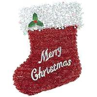 Algopix Similar Product 20 - Deluxe Christmas Hanging Red Tinsel