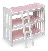 Algopix Similar Product 10 - Badger Basket Triple Doll Bunk Bed with