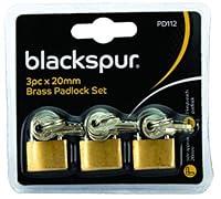 Algopix Similar Product 20 - Blackspur Bb-pd112 Brass Padlock Set