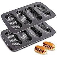 Algopix Similar Product 7 - Yomvzake Hot Dot Bun Pan Set of 2