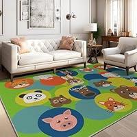 Algopix Similar Product 17 - ZUFKIUA Cartoon Animal Avatar Rug