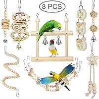 Algopix Similar Product 1 - PETUOL Bird Parrot Toys 7 Packs Bird