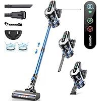 Buture Cordless Stick Vacuum Cleaner 55mins 450W 38Kpa with Touch Display  Stick Vacuum for Home Pet Hair CarPet Hard Wood Floor Detachable Battery 